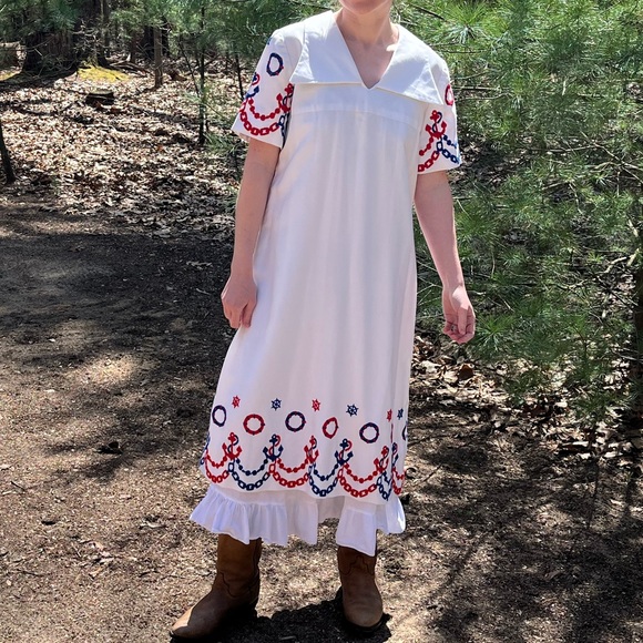 60s Sailor Maxi Dress - Picture 10 of 16